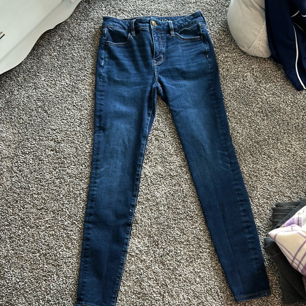 Mid rise skinny jeans